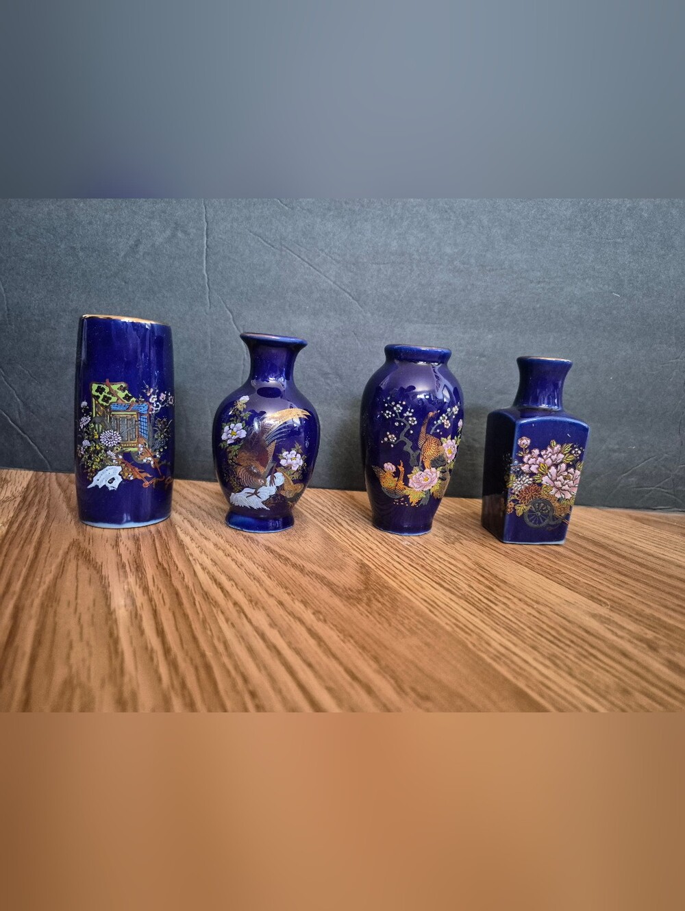 Vintage Japanese Ceramic Miyako Vases